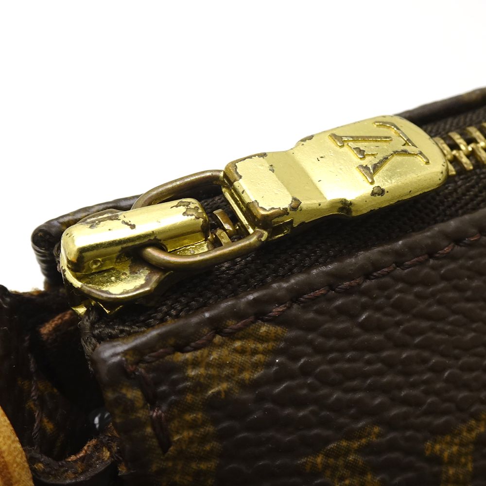 Louis Vuitton Monogram Pochette Accessoire Brown Accessory Pouch