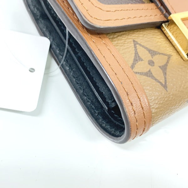 Louis Vuitton Brown Coin Case Portefeuille Dauphine Monogram Compact