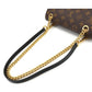 Louis Vuitton Monogram Passy Chain Shoulder Bag Brown Black