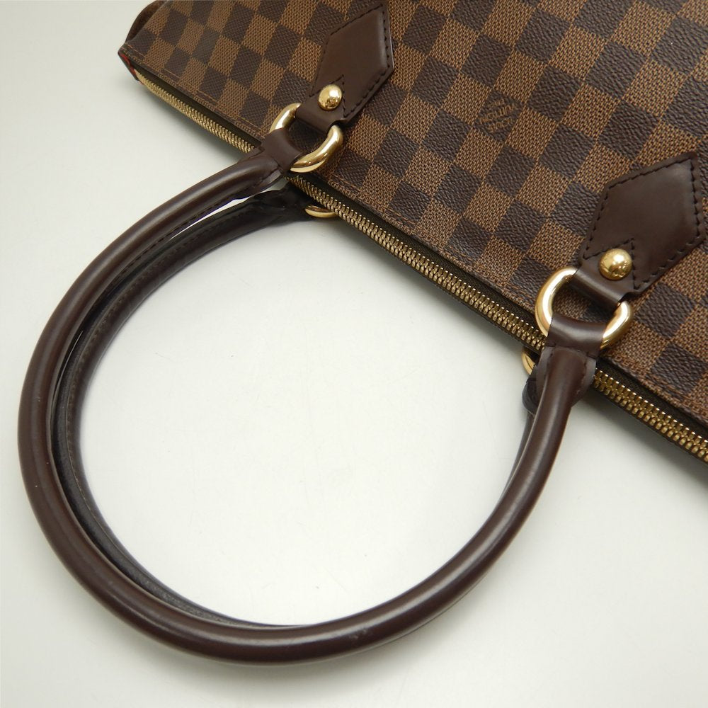 Louis Vuitton Damier Saleya MM Ebene Shoulder Tote Brown