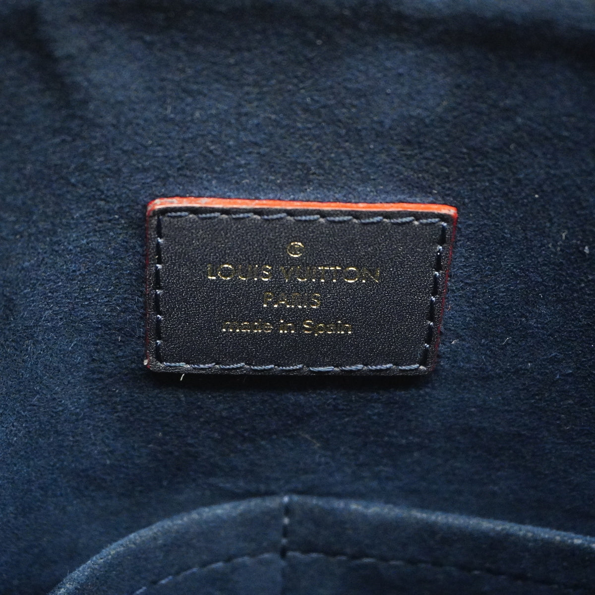 Louis Vuitton 2way Bag Monogram Implant V Tote MM Marine Rouge