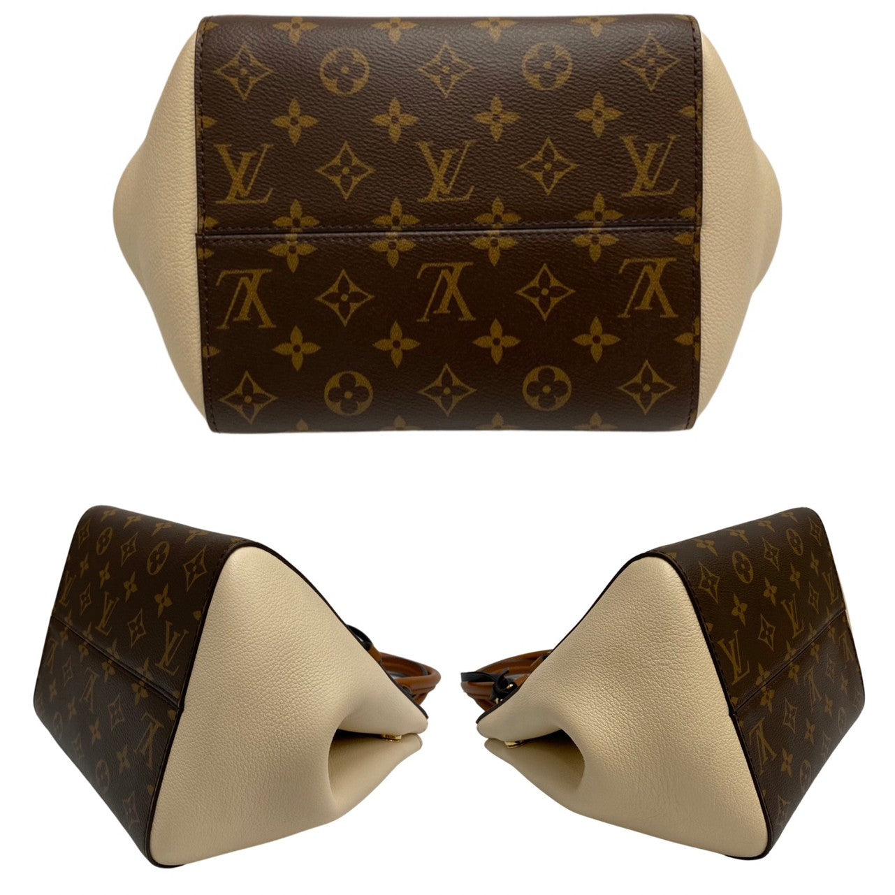 Louis Vuitton Fold Tote PM Monogram Leather Shoulder Bag