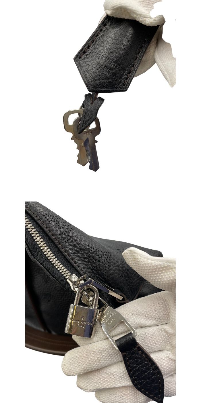 Louis Vuitton Selene PM 2way Shoulder Bag Black Brown