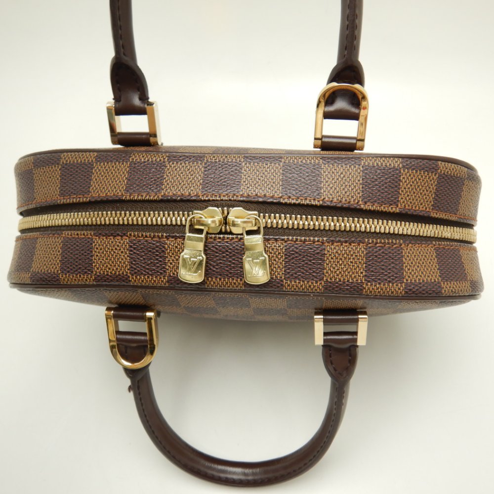 Louis Vuitton Damier Sarria Mini Ebene Handbag Brown