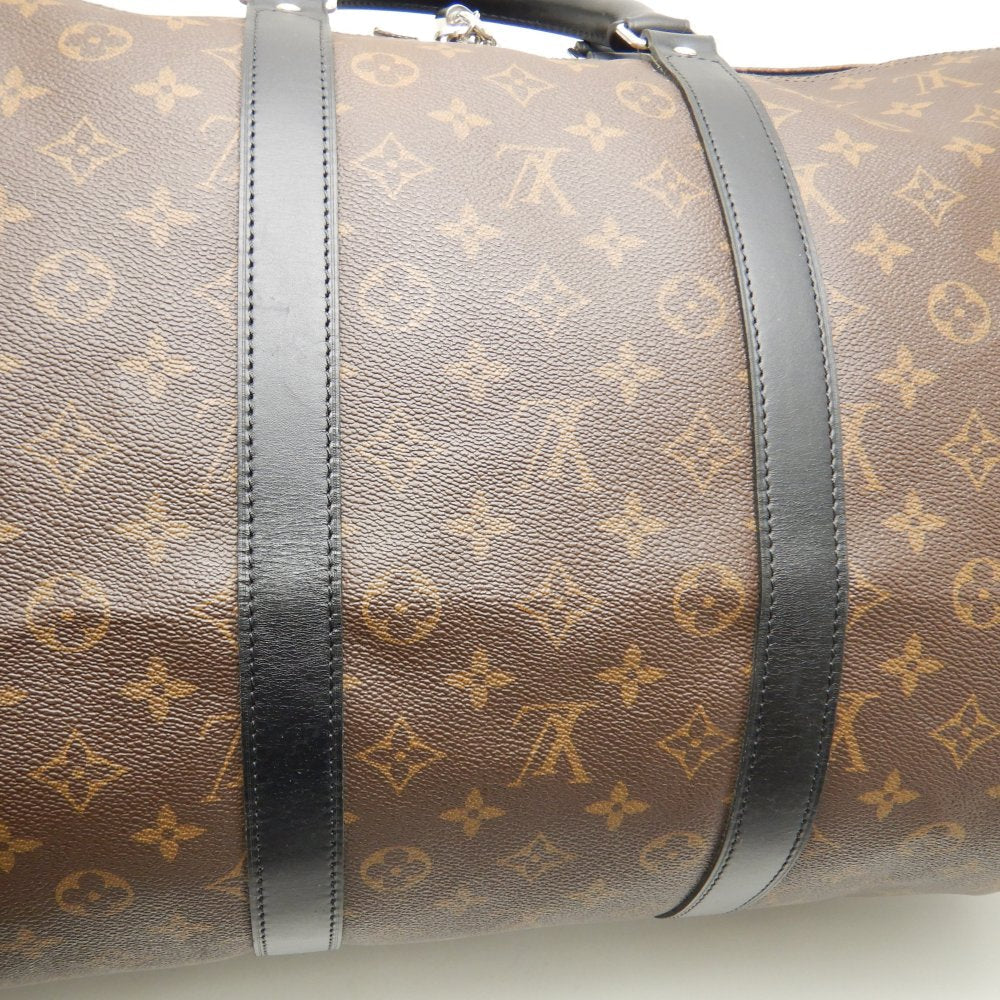 Louis Vuitton Monogram Macassar Keepall Bandouliere 55 Brown Boston Bag