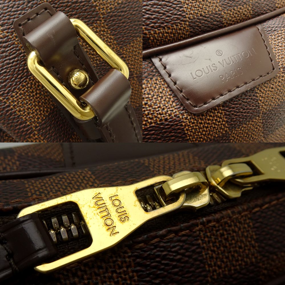 Louis Vuitton  Damier Belmont PM Ebene Tote Bag Shoulder Brown