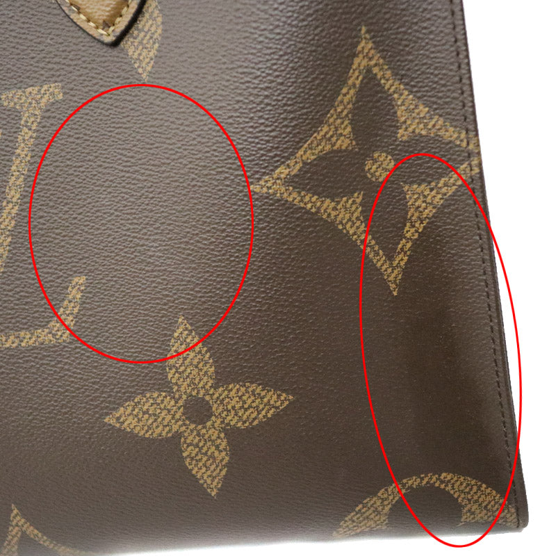Louis Vuitton On The Go MM Handbag Shoulder Bag 2way Giant Monogram