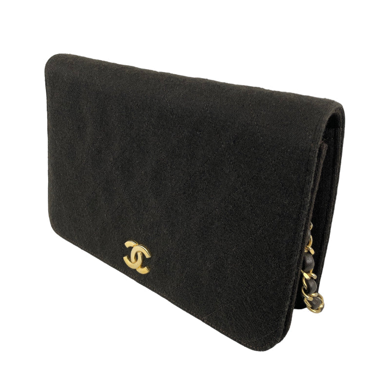Chanel Matelasse Push Lock Chain Shoulder Brown
