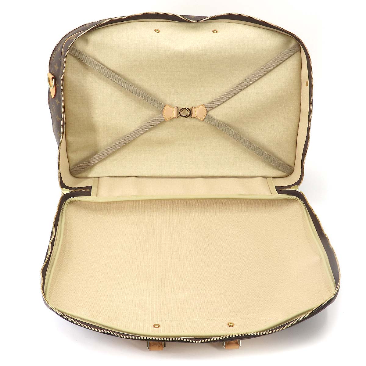 Louis Vuitton Monogram Alize de Poche Boston Shoulder Bag Brown