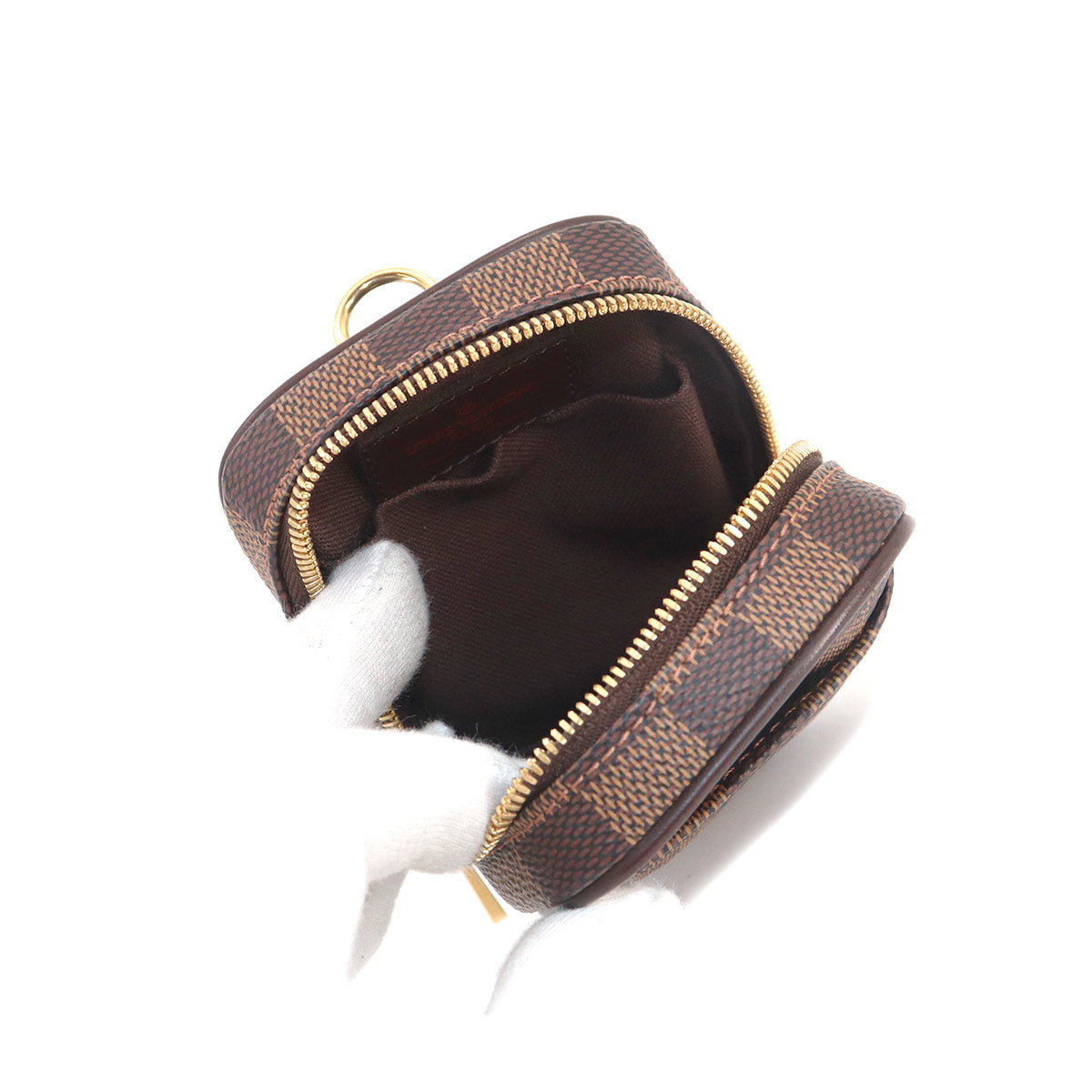 Louis Vuitton Damier Etui Okapi PM Pouch Ebene Gold Hardware