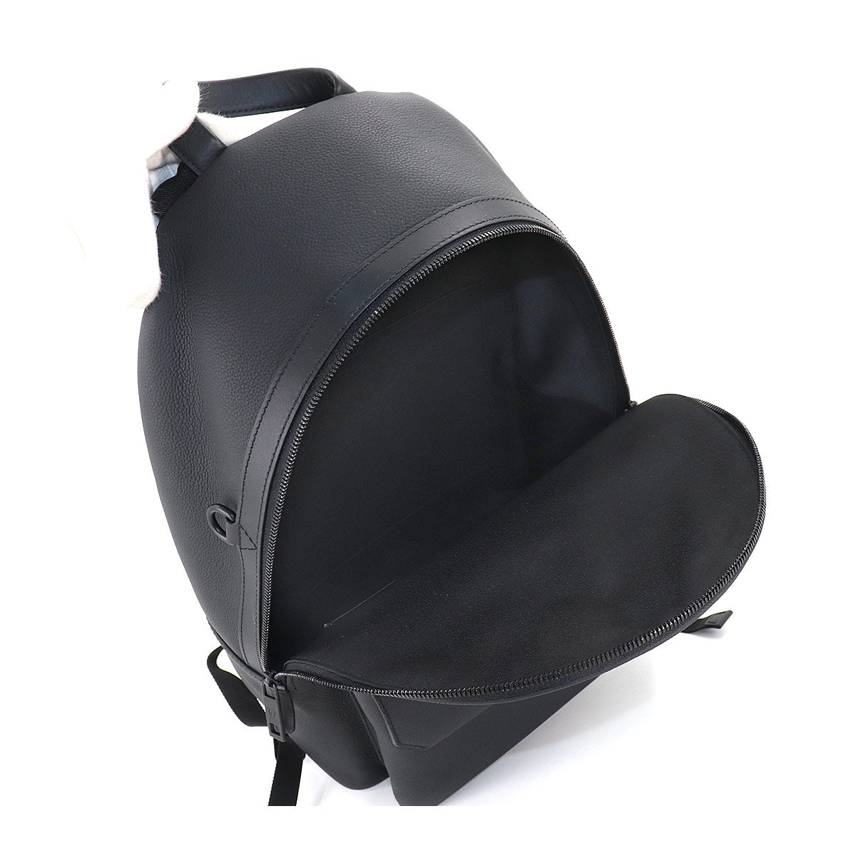 Louis Vuitton Aerogram Takeoff Backpack Rucksack Leather Black