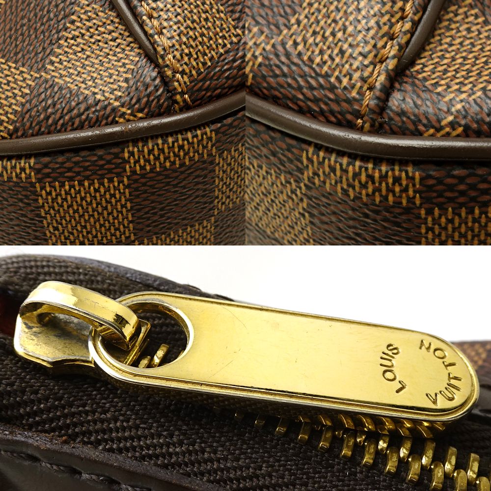 Louis Vuitton Damier Thames GM Ebene Shoulder Bag Brown