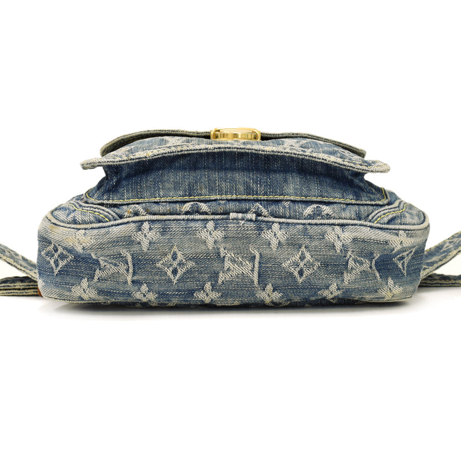 Louis Vuitton Bum Bag Body Bag Monogram Denim Blue
