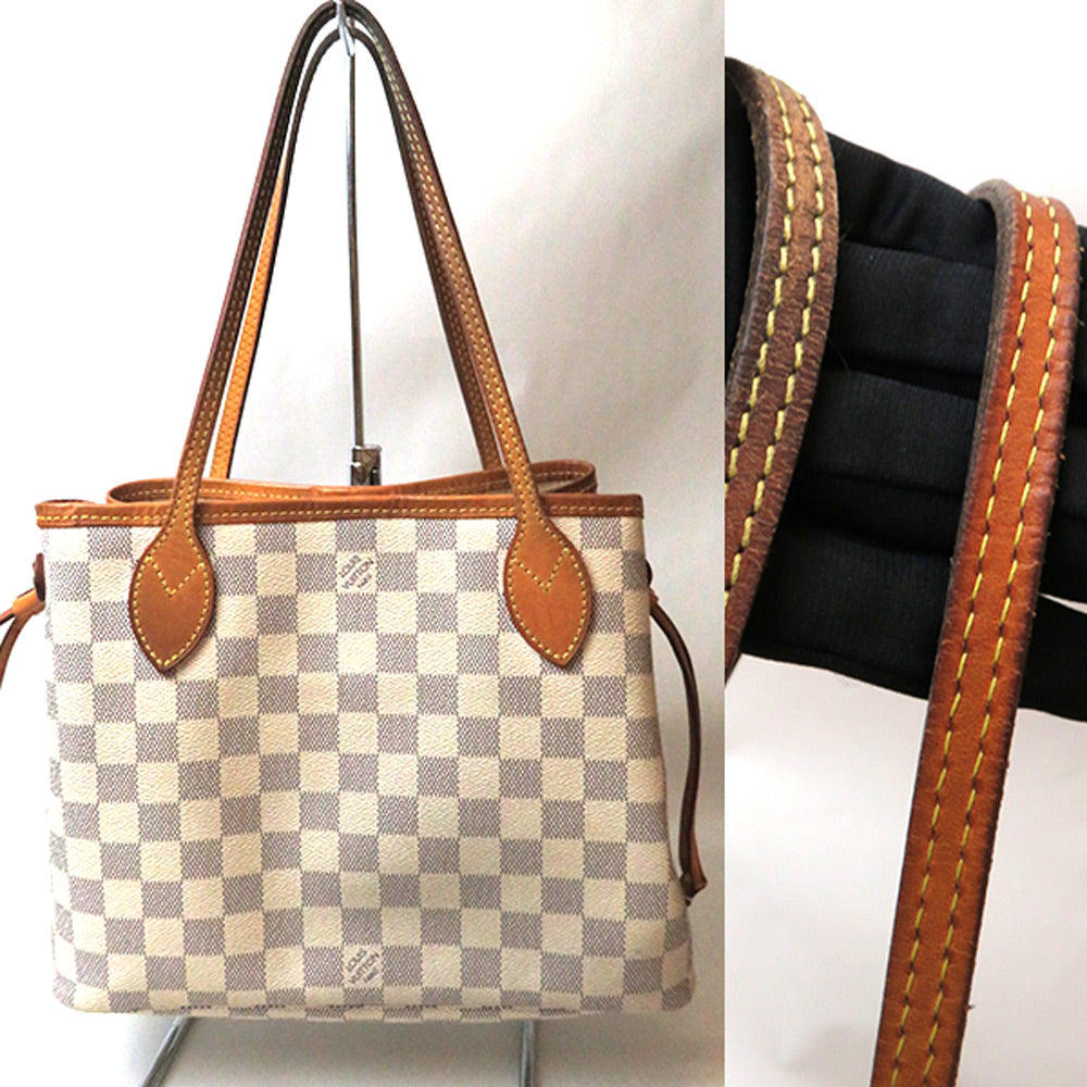 Louis Vuitton Neverfull PM Azure White Tote Bag