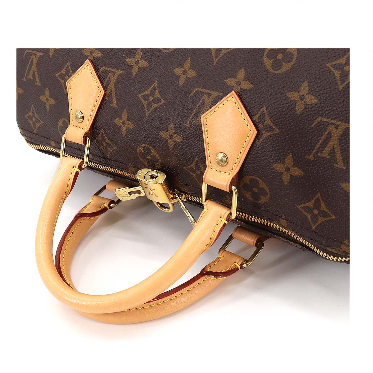 Louis Vuitton Monogram Speedy Bandouliere 30 2way Hand Shoulder Bag Brown