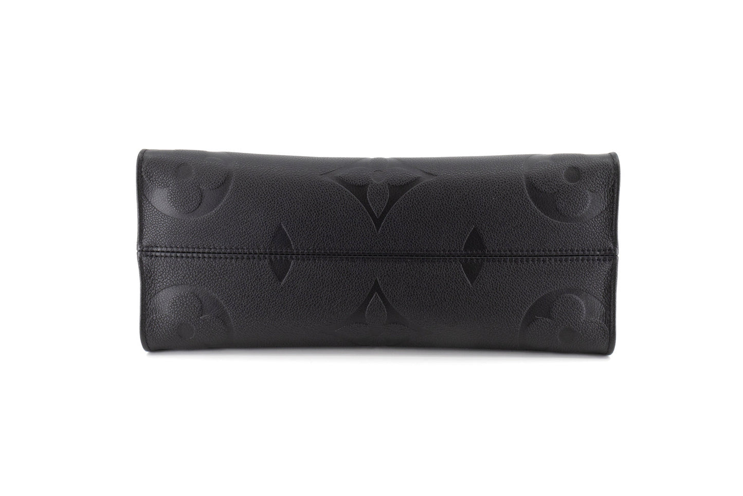 Louis Vuitton On The Go MM Shoulder Bag Monogram Implant Leather Black