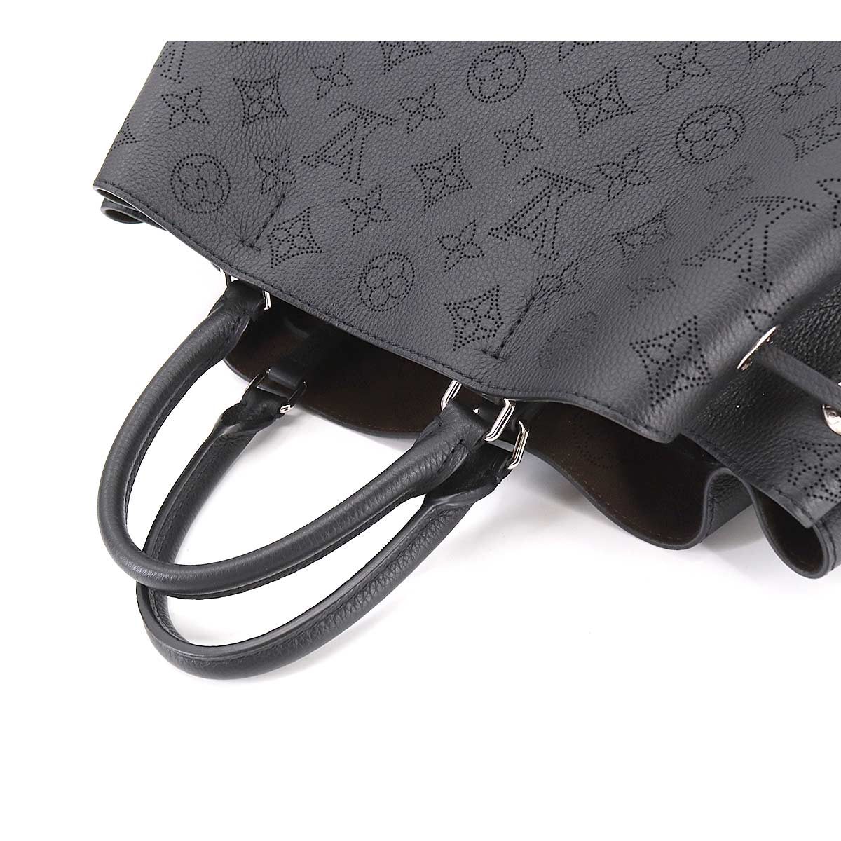 Louis Vuitton Mahina Bell Shoulder Bag Leather Noir Black