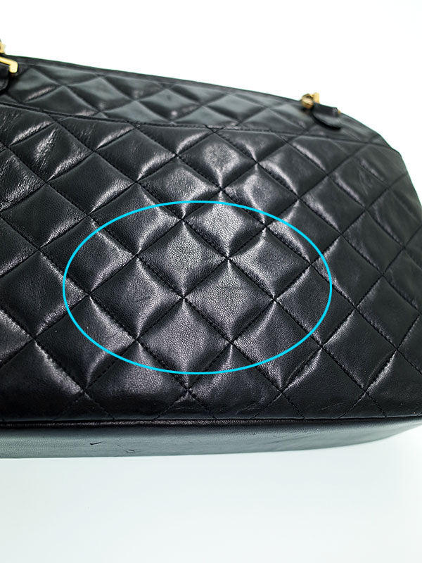 Chanel Matelasse Chain Shoulder Bag Black