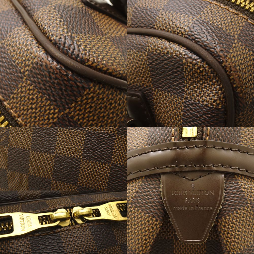 Louis Vuitton Damier Rivington PM Ebene Shoulder Bag Brown