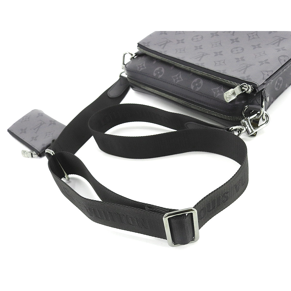 Louis Vuitton Monogram Eclipse Reverse Trio Messenger Shoulder Bag