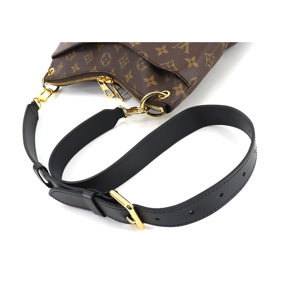 Louis Vuitton Monogram Odeon NM MM Shoulder Bag Brown Noir