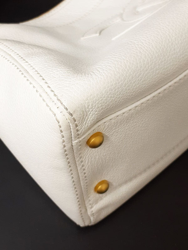Chanel Coco Mark Semi-shoulder Bag white