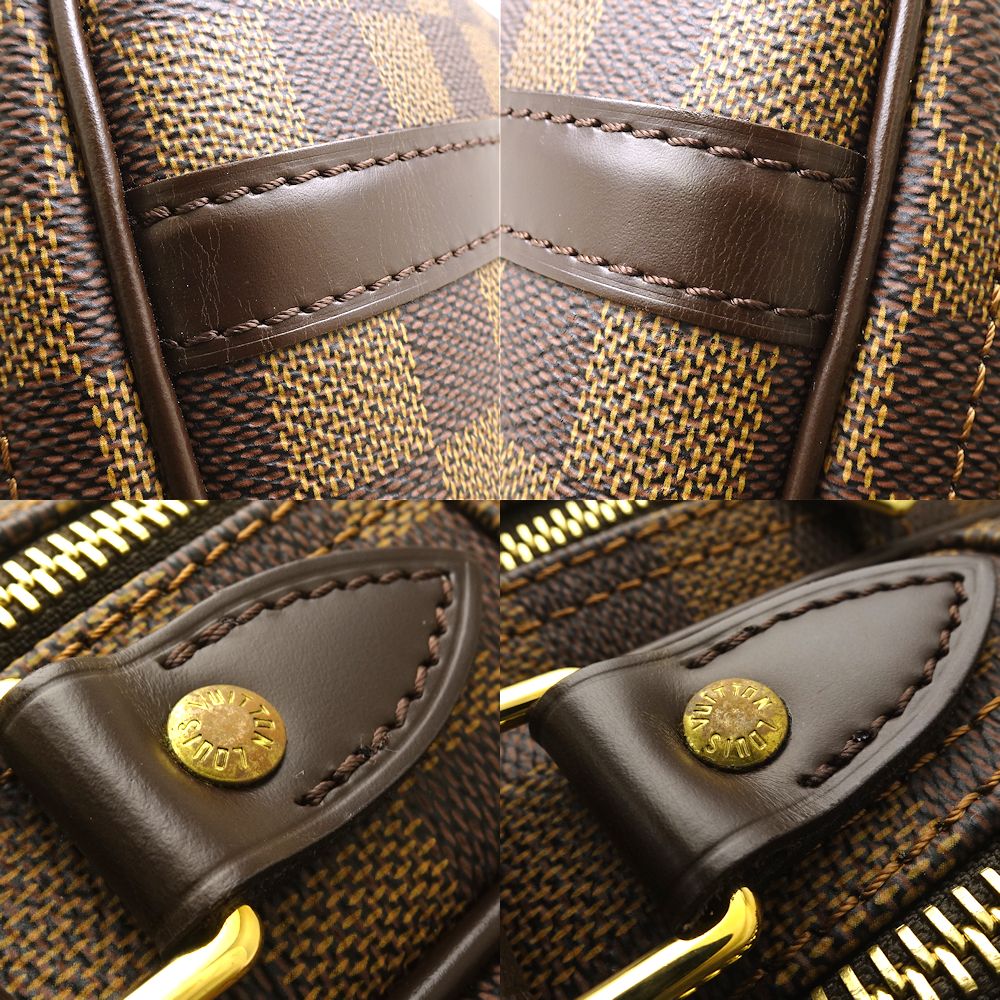 Louis Vuitton Damier Reporter PM Ebene Shoulder Bag Brown