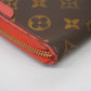 Louis Vuitton Long Wallet Monogram Zippy Wallet Retiro Red