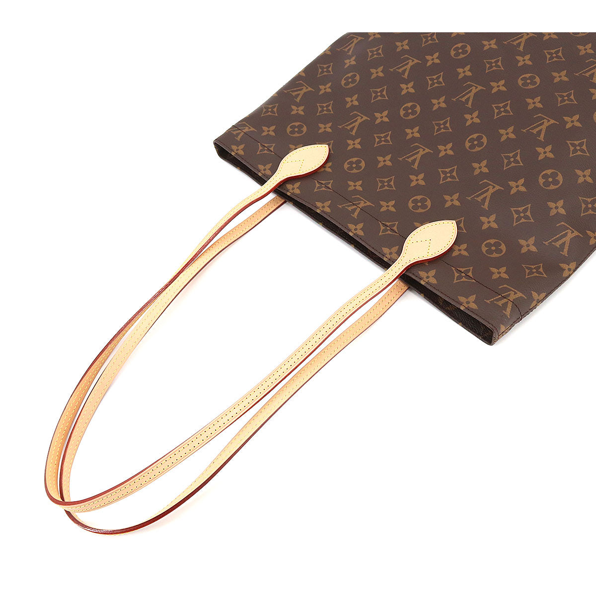 Louis Vuitton Monogram Carry It Tote Bag Brown Gold Hardware