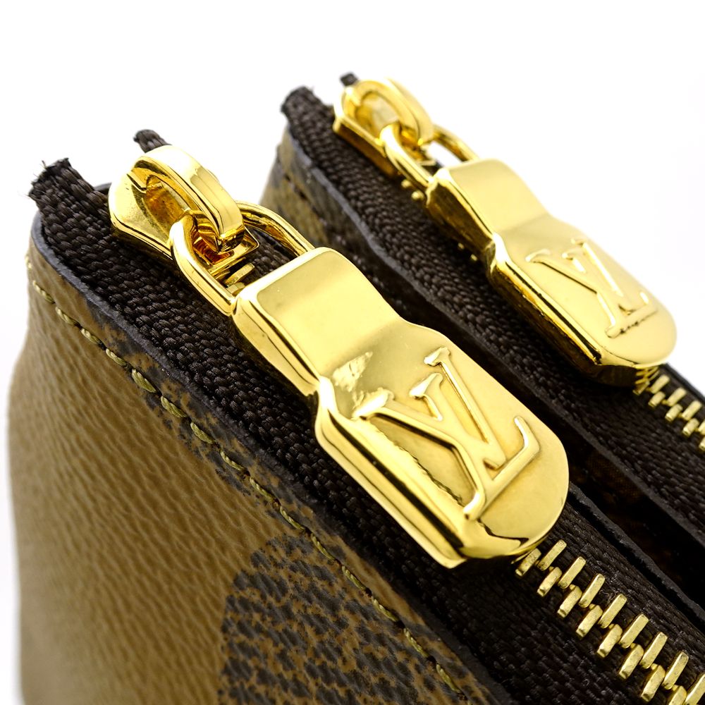 Louis Vuitton Pochette Double Zip Monogram Giant Reverse Brown