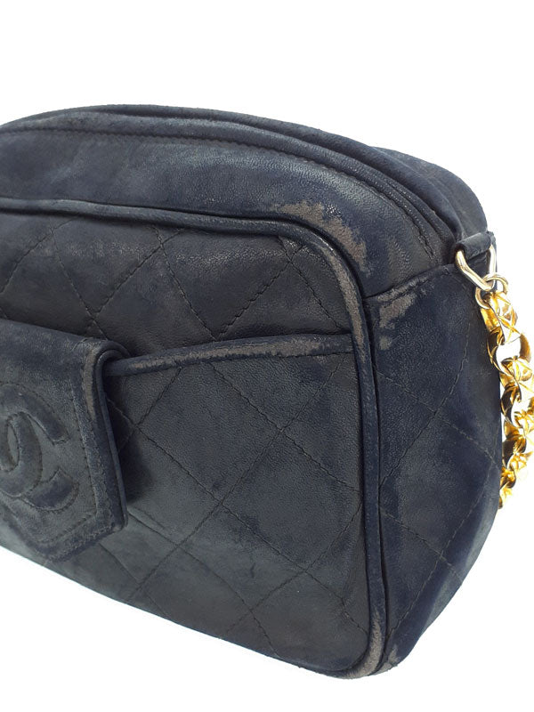 Chanel Matelasse Chain Shoulder Bag Black