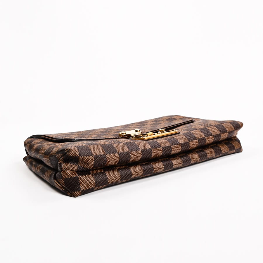 Louis Vuitton Pochette Ascot Clutch Bag Damier Brown