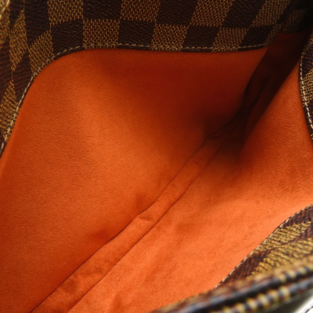 Louis Vuitton Damier Aubagne Ebene Handbag Brown