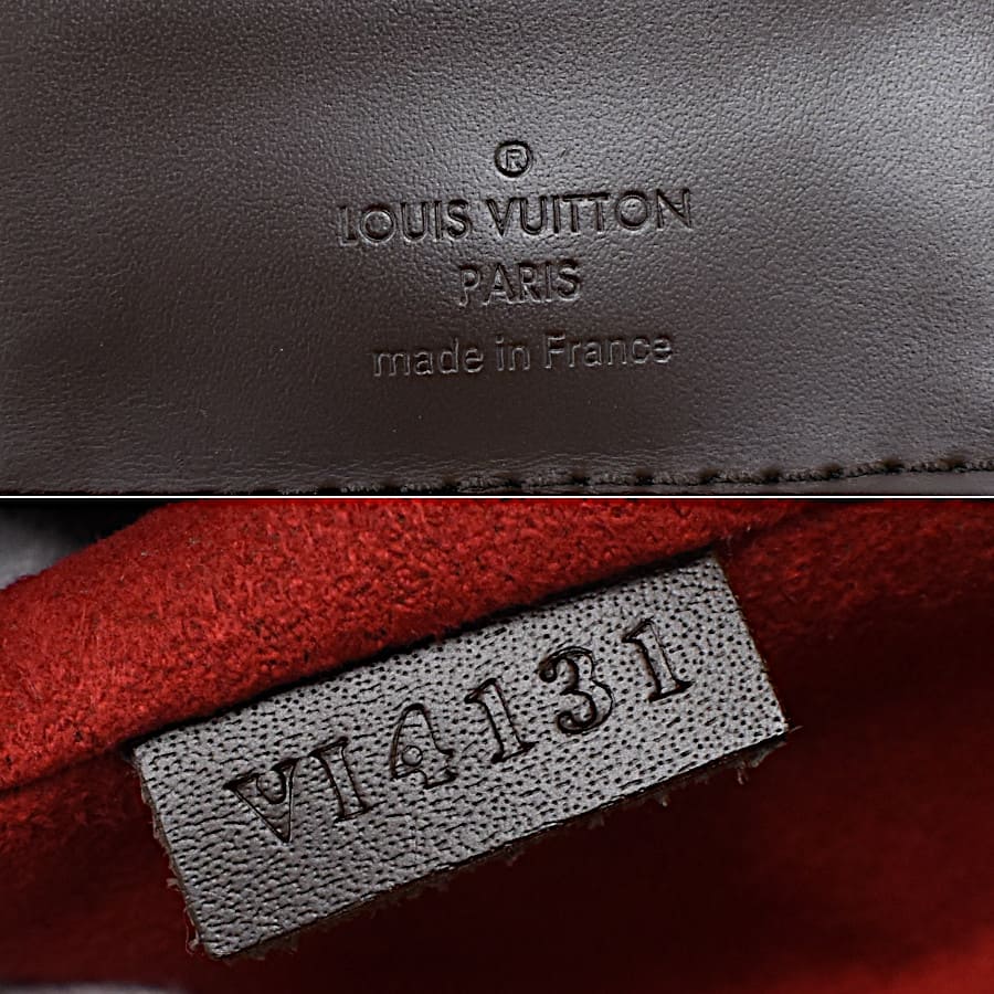 Louis Vuitton Sistina MM Damier Ebene Canvas Leather  Shoulder Bag