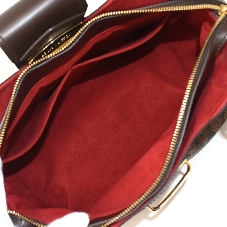 Louis Vuitton Sistina PM Damier Ebene Canvas Leather Handbag