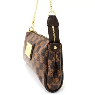 Louis Vuitton Chain  Eva Damier Ebene Handbag