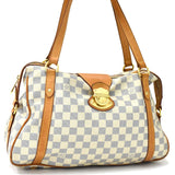 Louis Vuitton Strzer PM Damier Azur Canvas Shoulder Bag  White