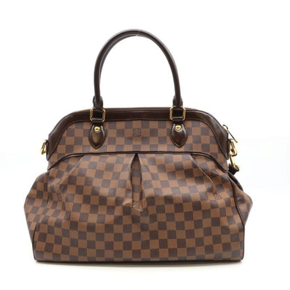 Louis Vuitton Trevi GM Damier Ebene Shoulder Bag Leather