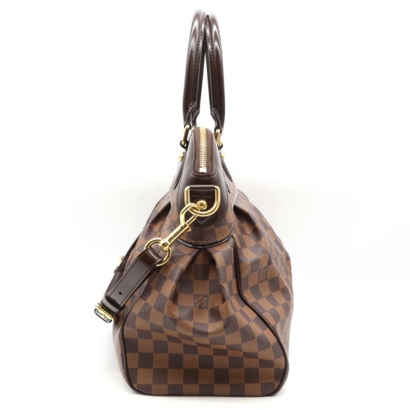 Louis Vuitton Trevi GM Damier Ebene Shoulder Bag Leather