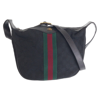Gucci GG Canvas/Leather Old Gucci Sheline Shoulder Bag 10 2 3840