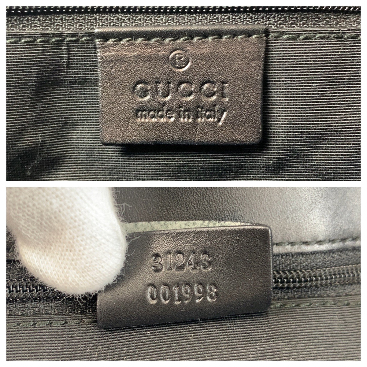 Gucci GG Canvas/Leather 2way Tote Bag 31243