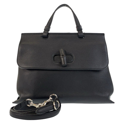 Gucci Leather Bamboo Daily 2way Bag 392013