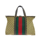 Gucci GG Canvas/Leather Sherry Line 2way Tote Bag 309621