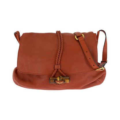 Gucci Leather Bamboo 2way Shoulder Bag 338985