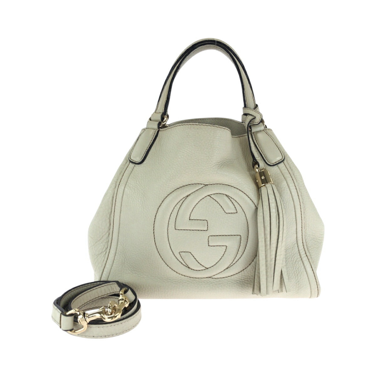 Gucci Leather Soho Interlocking Fringe 2way Bag 386751