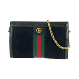 Gucci Sylvie Suede Chain Shoulder Bag