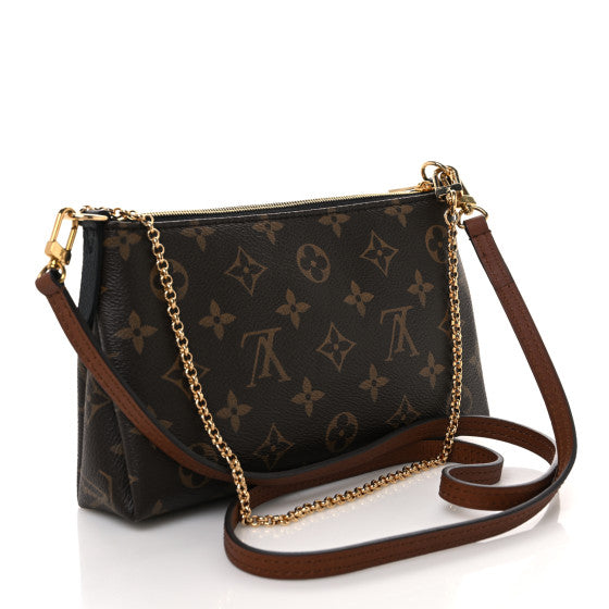 Louis Vuitton Monogram Pallas Clutch Black