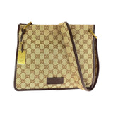 Gucci GG Canvas Leather Shoulder Bag