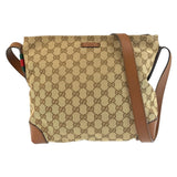 Gucci GG Canvas Leather Shoulder Bag