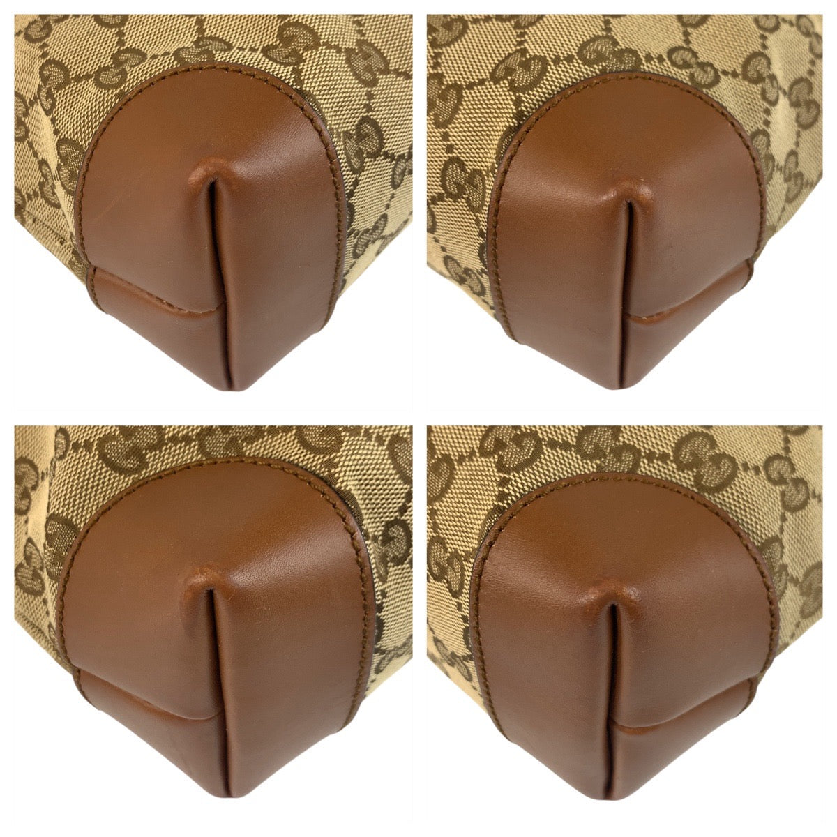 Gucci GG Canvas Leather Shoulder Bag